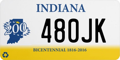 IN license plate 480JK