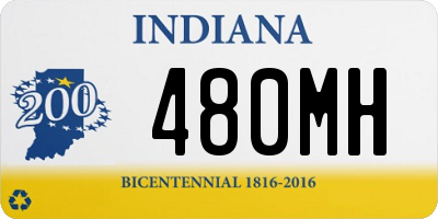 IN license plate 480MH