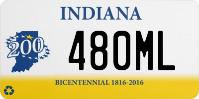 IN license plate 480ML