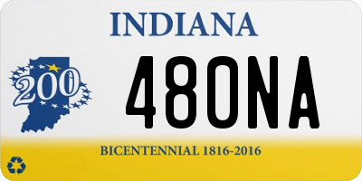 IN license plate 480NA