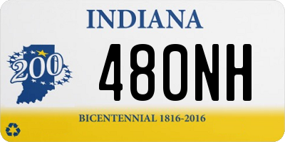 IN license plate 480NH