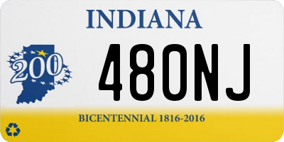 IN license plate 480NJ