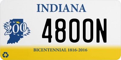 IN license plate 480ON