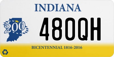 IN license plate 480QH