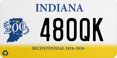 IN license plate 480QK