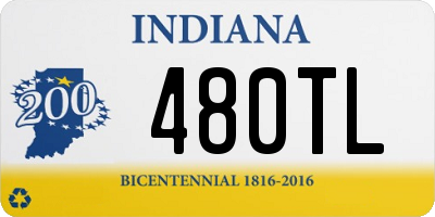 IN license plate 480TL