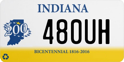 IN license plate 480UH