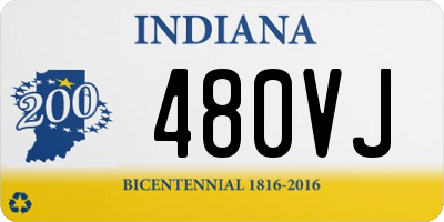 IN license plate 480VJ