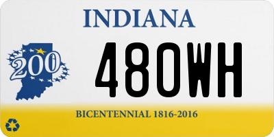 IN license plate 480WH