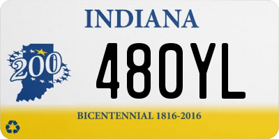 IN license plate 480YL