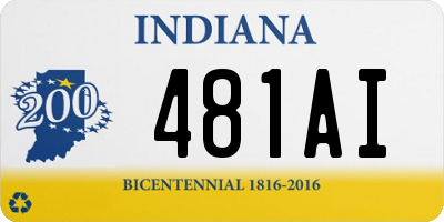 IN license plate 481AI