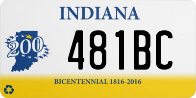 IN license plate 481BC