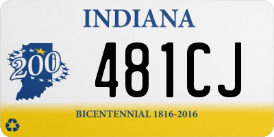 IN license plate 481CJ