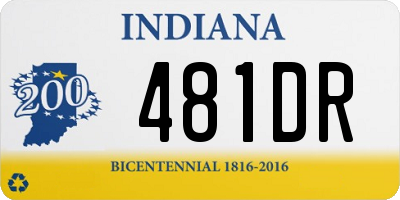 IN license plate 481DR