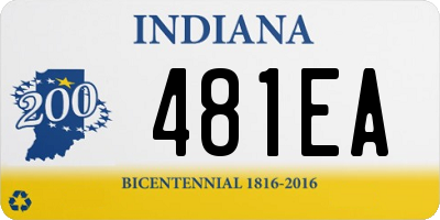 IN license plate 481EA