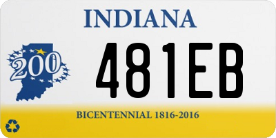 IN license plate 481EB