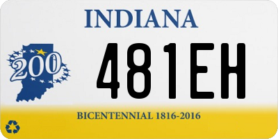 IN license plate 481EH