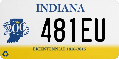 IN license plate 481EU