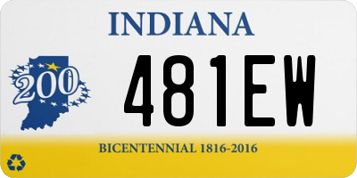 IN license plate 481EW