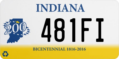 IN license plate 481FI