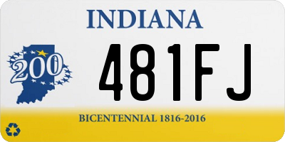 IN license plate 481FJ