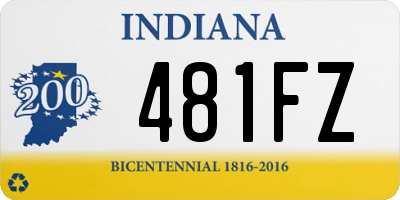 IN license plate 481FZ