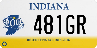 IN license plate 481GR