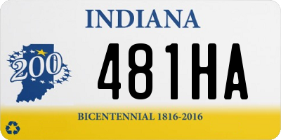 IN license plate 481HA