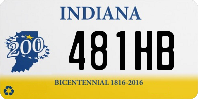 IN license plate 481HB