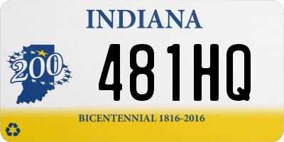 IN license plate 481HQ