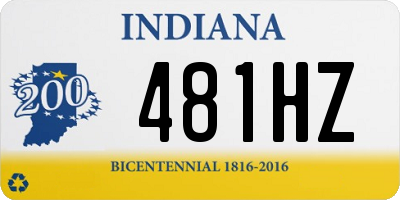 IN license plate 481HZ