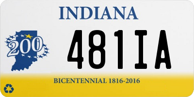 IN license plate 481IA