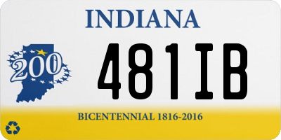 IN license plate 481IB