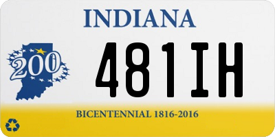 IN license plate 481IH