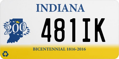 IN license plate 481IK