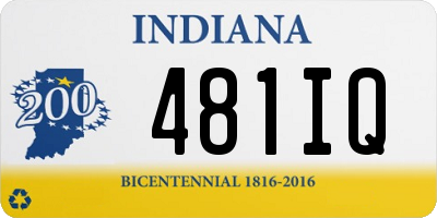 IN license plate 481IQ