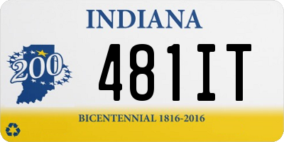 IN license plate 481IT