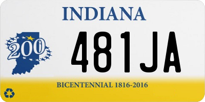 IN license plate 481JA