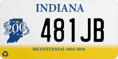 IN license plate 481JB