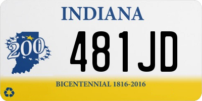 IN license plate 481JD