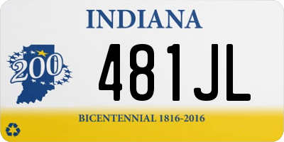 IN license plate 481JL
