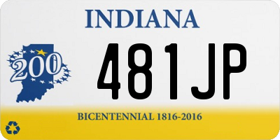 IN license plate 481JP