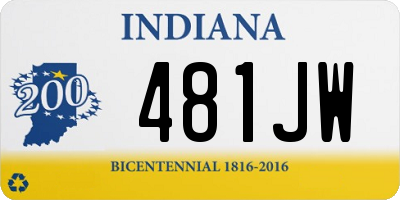 IN license plate 481JW