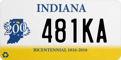 IN license plate 481KA