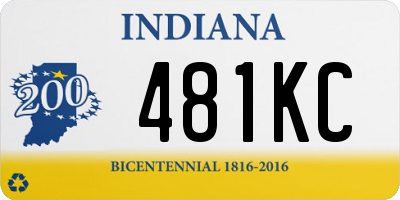 IN license plate 481KC