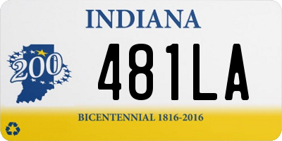 IN license plate 481LA