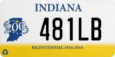 IN license plate 481LB