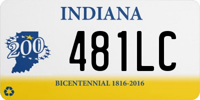 IN license plate 481LC