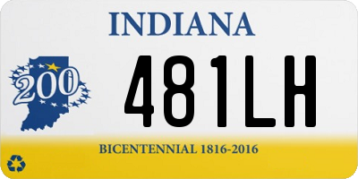 IN license plate 481LH