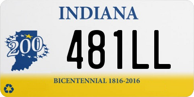 IN license plate 481LL